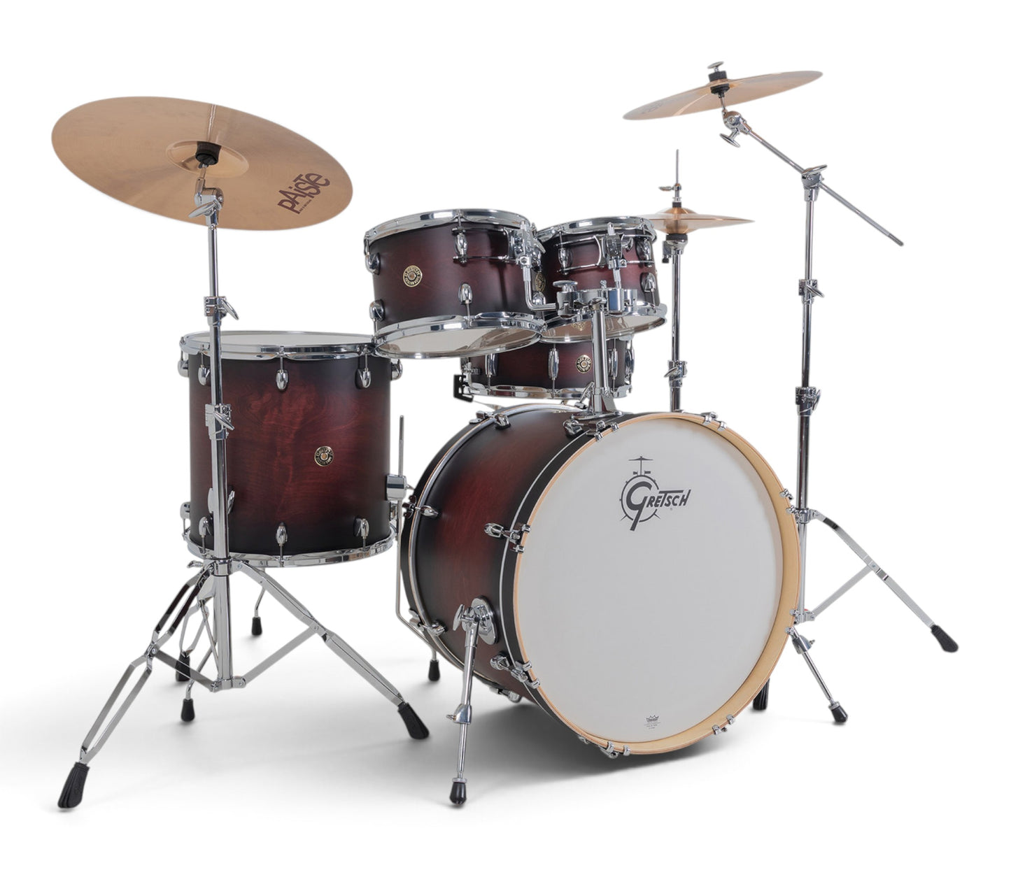 Gretsch Catalina Maple 22" 5-Piece Shell Pack Inc. Snare In Satin Deep Cherry Burst