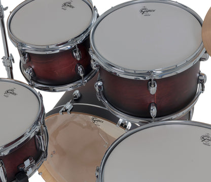 Gretsch Catalina Maple 22" 5-Piece Shell Pack Inc. Snare In Satin Deep Cherry Burst
