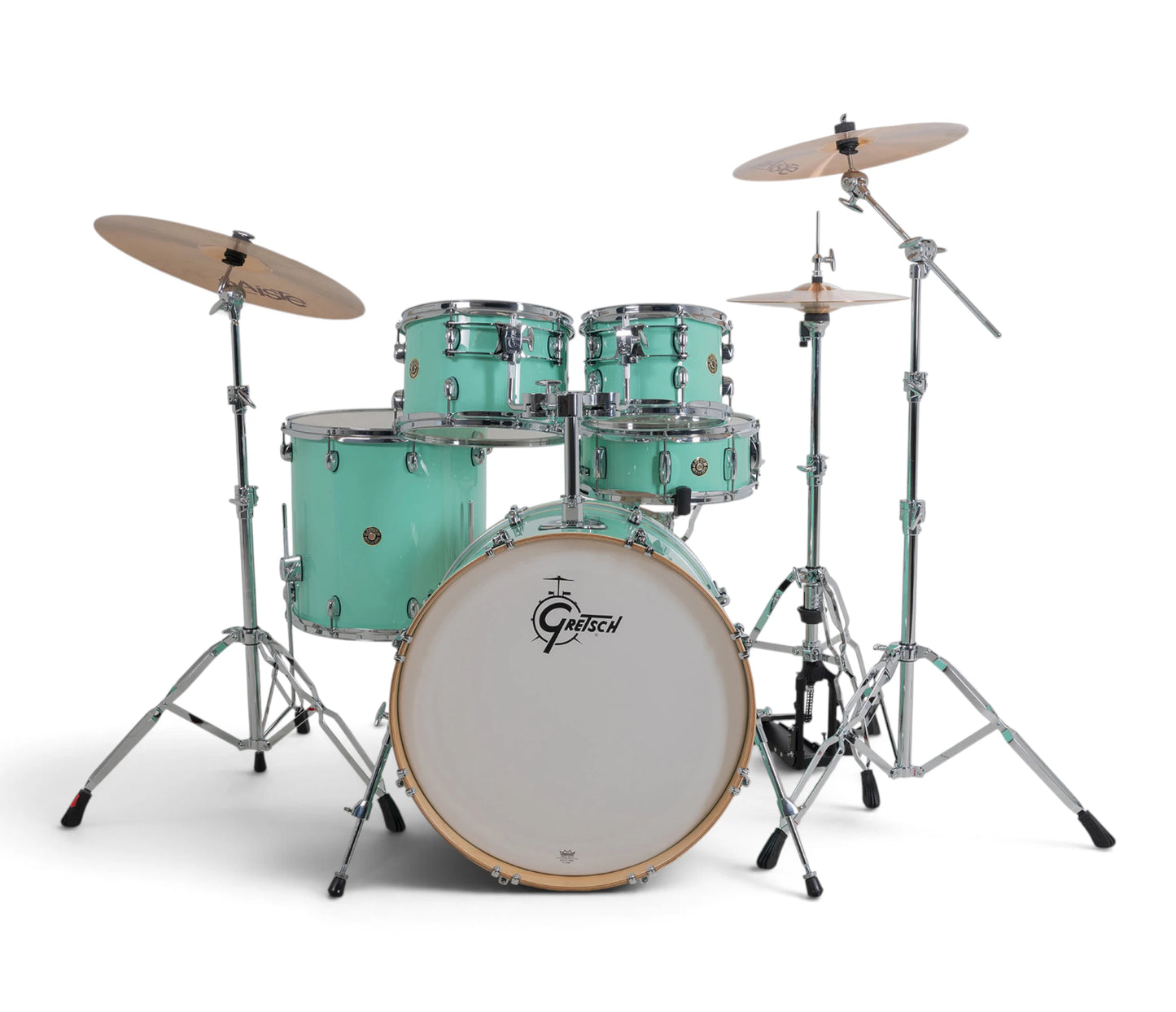 Gretsch Catalina Maple 22" 5-Piece Shell Pack Inc. Snare In Seafoam Green