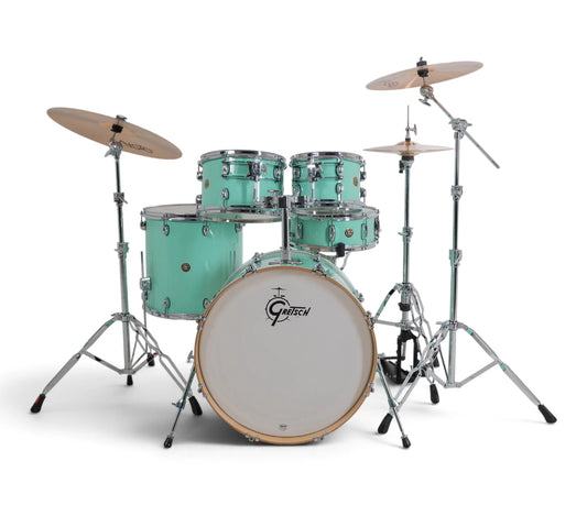 Gretsch Catalina Maple 22" 5-Piece Shell Pack Inc. Snare In Seafoam Green