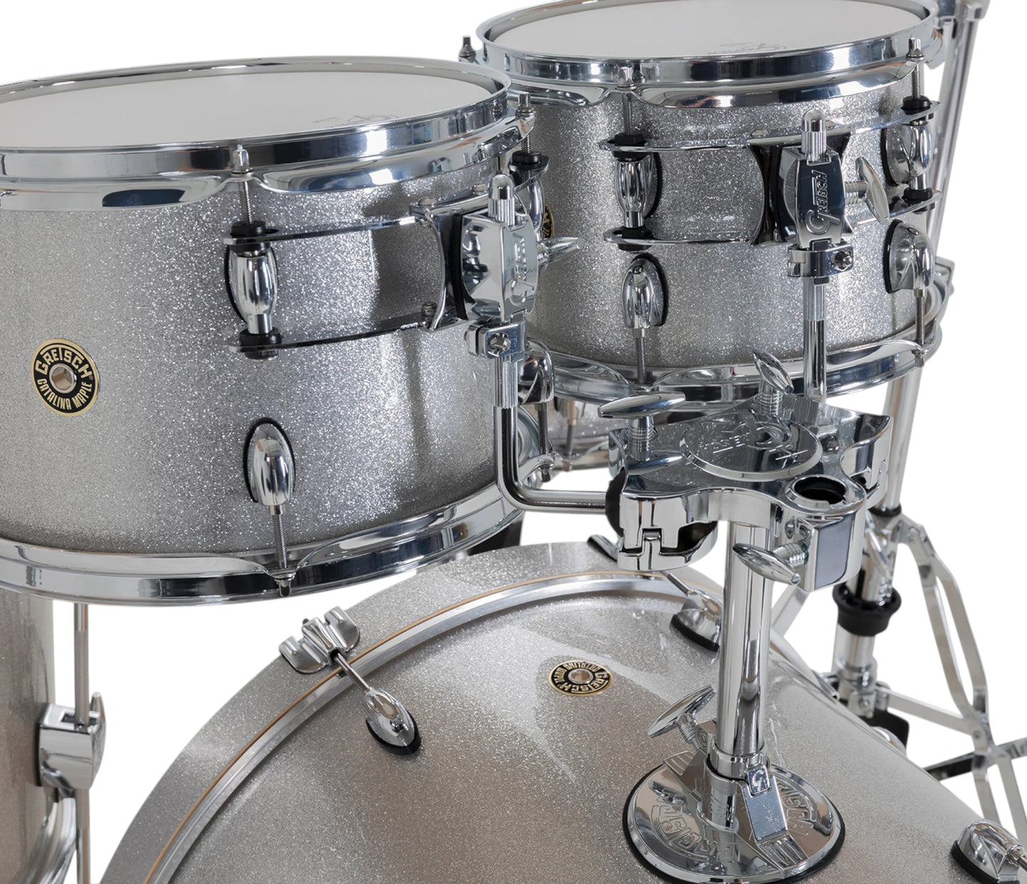Gretsch Catalina Maple 22" 5-Piece Shell Pack Inc. Snare In Silver Sparkle