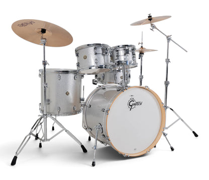 Gretsch Catalina Maple 22" 5-Piece Shell Pack Inc. Snare In Silver Sparkle