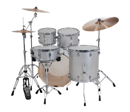 Gretsch Catalina Maple 22" 5-Piece Shell Pack Inc. Snare In Silver Sparkle