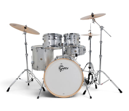 Gretsch Catalina Maple 22" 5-Piece Shell Pack Inc. Snare In Silver Sparkle