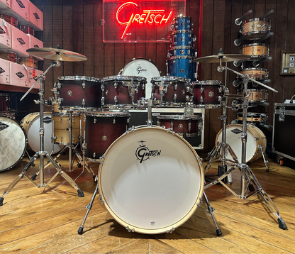 Gretsch Catalina Maple 22" 7-Piece Shell Pack In Satin Deep Cherry Burst