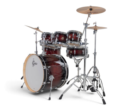 Gretsch Catalina Maple 22" 7-piece drum kit in Deep Cherry Burst – right three-quarter view