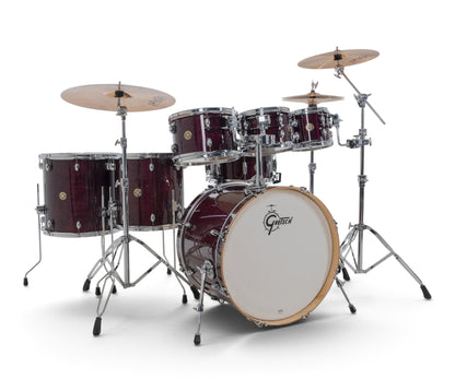 Gretsch Catalina Maple 22" 7-piece drum kit in Purple Gloss – right three-quarter view