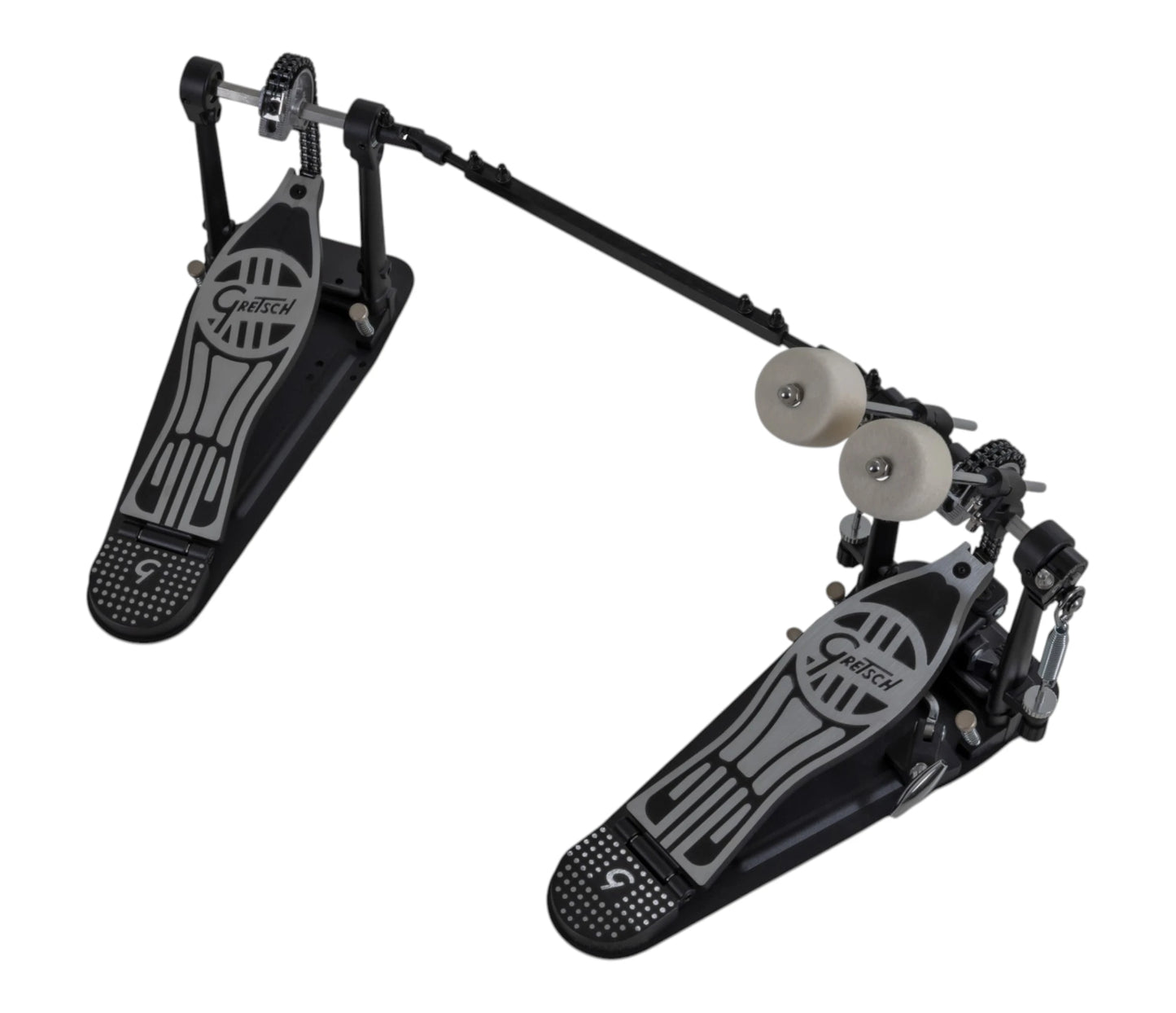 Gretsch Concert Series Double Pedal – linked footboards and connecting shaft