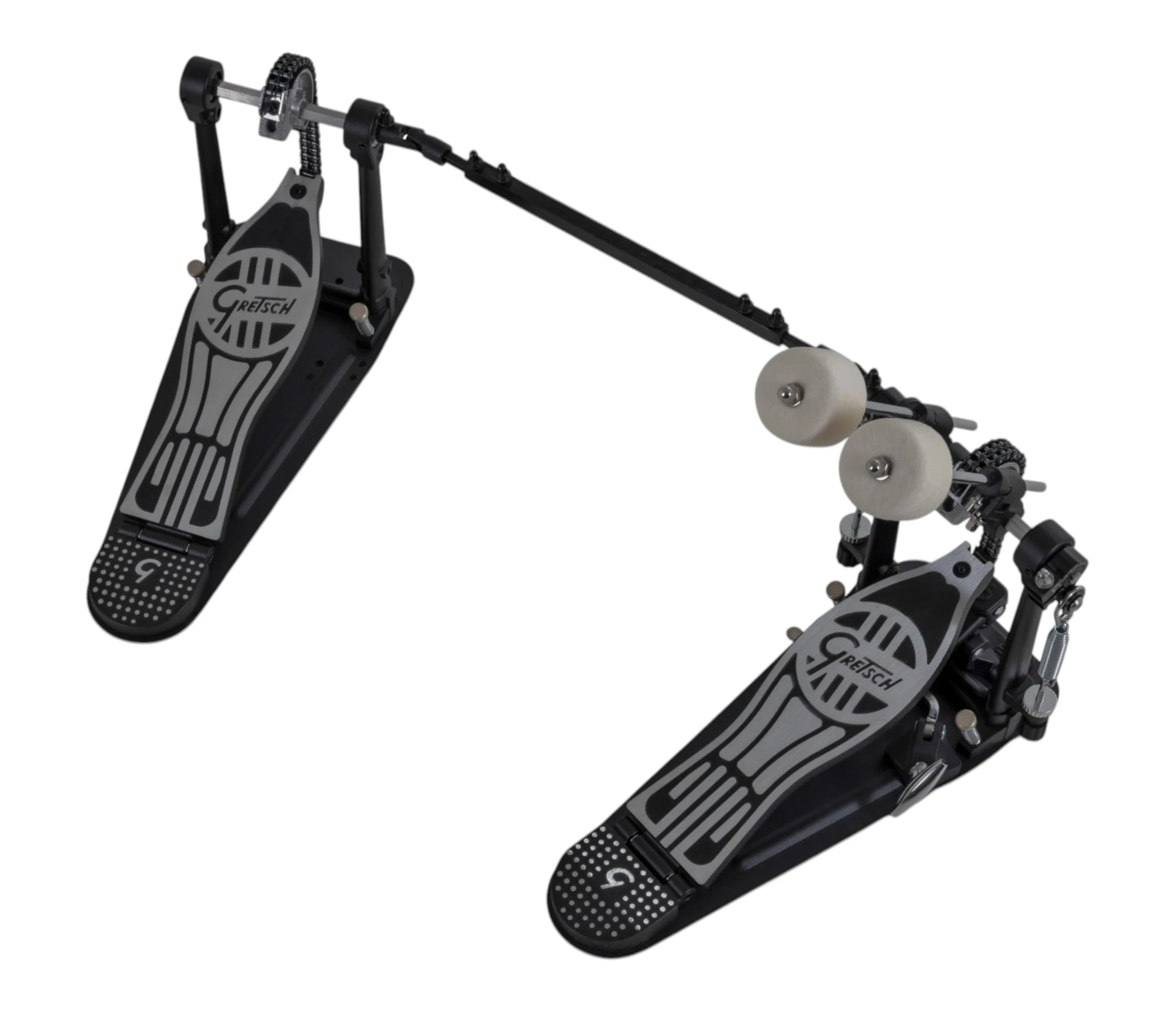 Gretsch Concert Series Double Pedal – linked footboards and connecting shaft