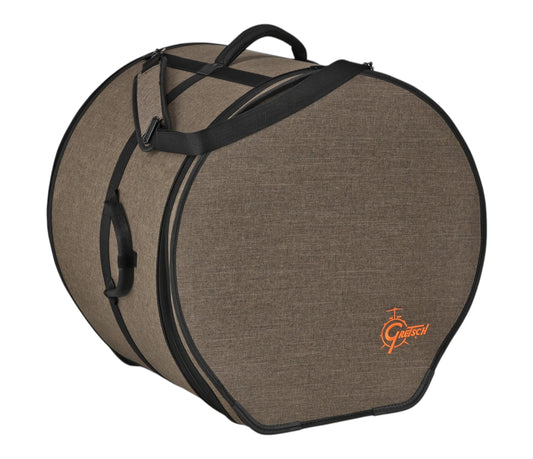 Gretsch Pro Tour 18 x 16 inch drum gig bag – angled exterior view with carry handles