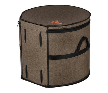 Gretsch Pro Tour 18 x 16 inch drum gig bag – upright side view with SPS protection rails