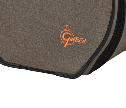 Gretsch Pro Tour 18 x 16 inch drum gig bag – Gretsch logo and base protection detail