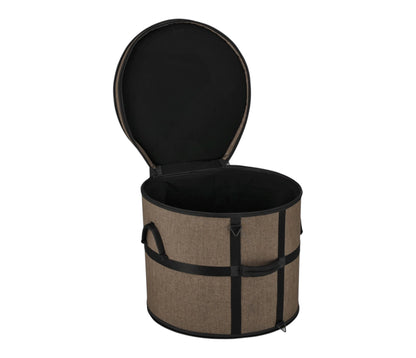Gretsch Pro Tour 18 x 16 inch drum gig bag – open view showing padded fleece-lined interior