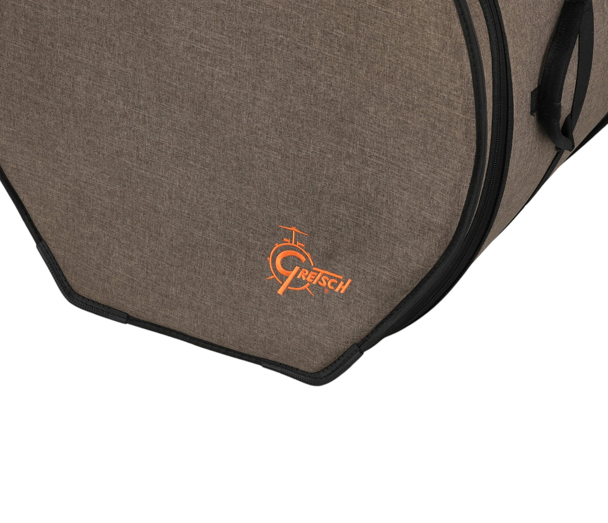 Gretsch Pro Tour Gig Bag for Bass Drum 20x16" – Gretsch logo and base protection detail