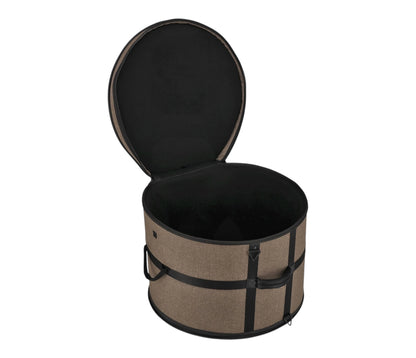 Gretsch Pro Tour Gig Bag for Bass Drum 20x16" – open view showing padded fleece-lined interior
