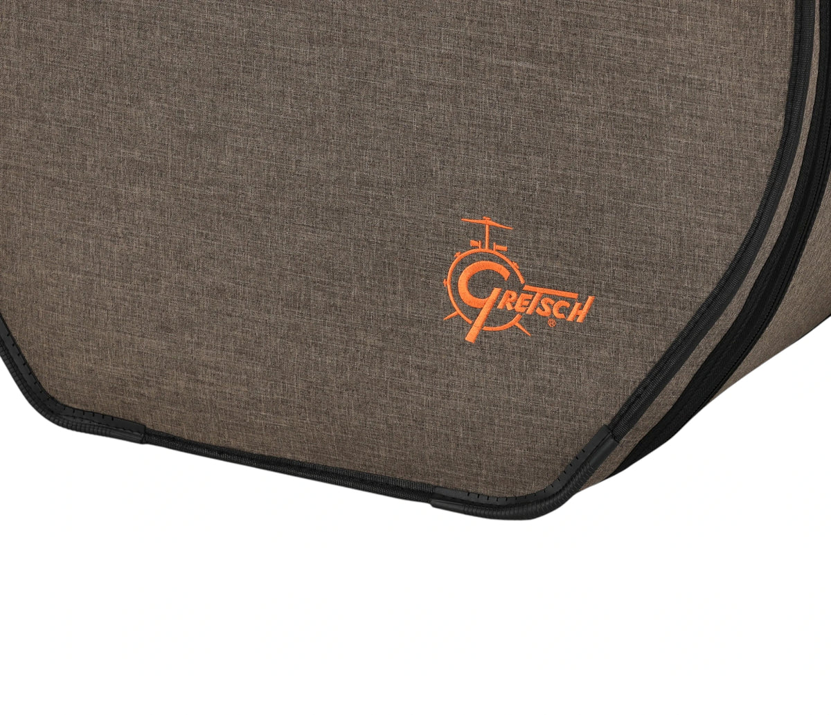 Gretsch Pro Tour Gig Bag for Bass Drum 22x18" – Gretsch logo and base protection detail