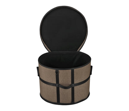 Gretsch Pro Tour Gig Bag for Bass Drum 22x18" – open view showing padded fleece-lined interior