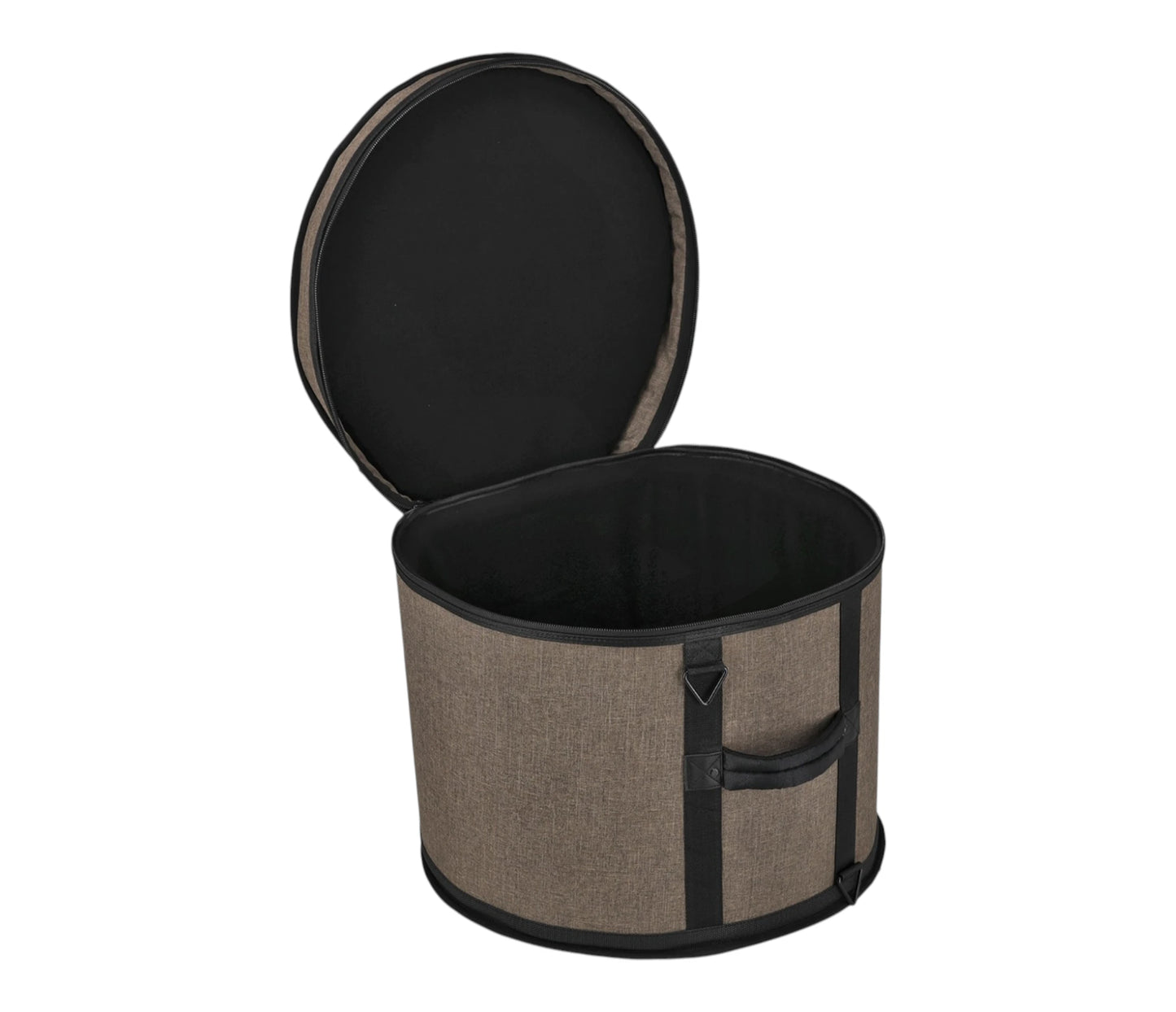 Gretsch Pro Tour Gig Bag for Floor Toms 14x14" – open view showing padded fleece-lined interior