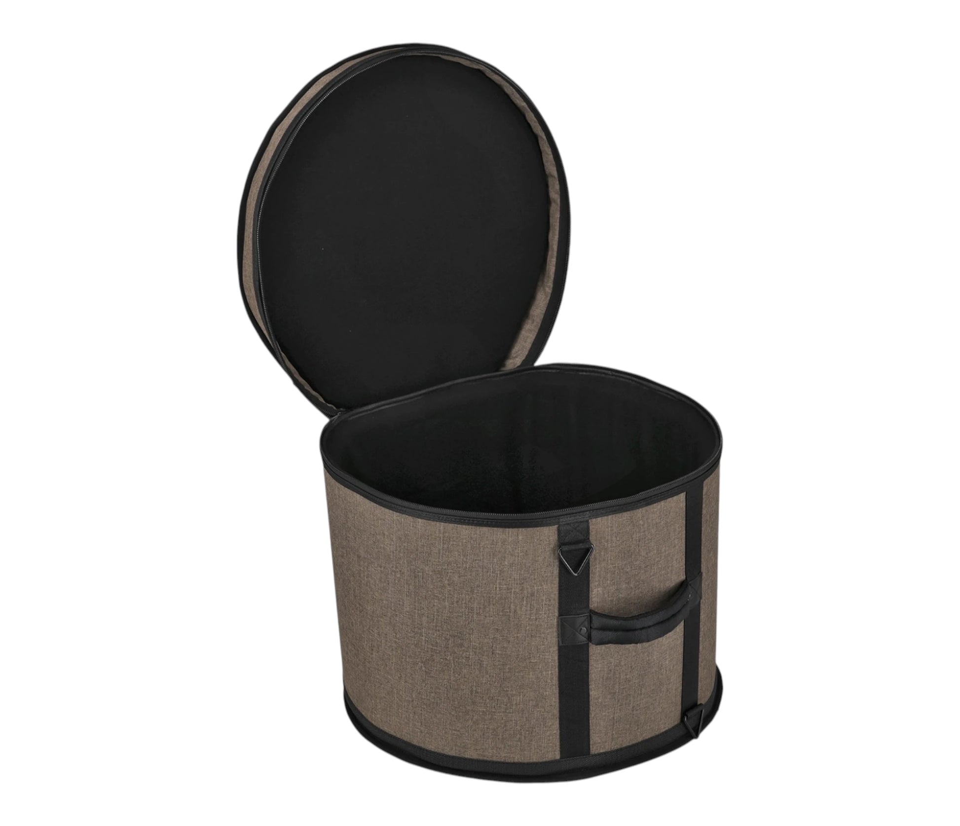 Gretsch Pro Tour Gig Bag for Floor Toms 14x14" – open view showing padded fleece-lined interior