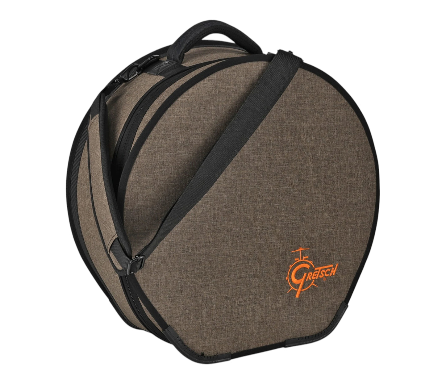 Gretsch Pro Tour Gig Bag for Snare Drums 14x5.5" – angled exterior view with carry handle and shoulder strap