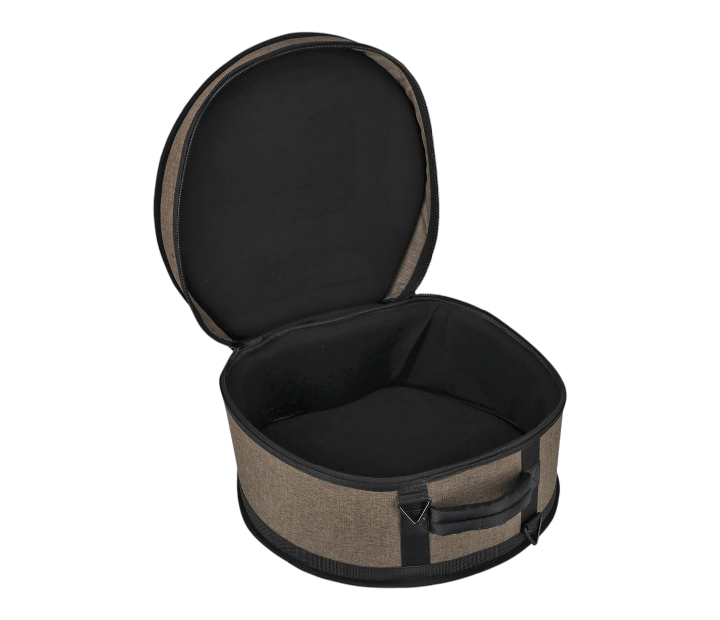 Gretsch Pro Tour Gig Bag for Snare Drums 14x6.5" – open view showing padded fleece-lined interior
