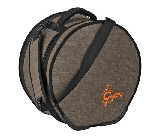 Gretsch Pro Tour Gig Bag for Toms 10x8" – angled exterior view with carry handle and shoulder strap