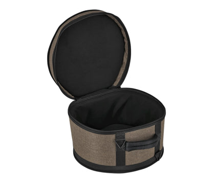 Gretsch Pro Tour Gig Bag for Toms 13x9" – open view showing padded fleece-lined interior