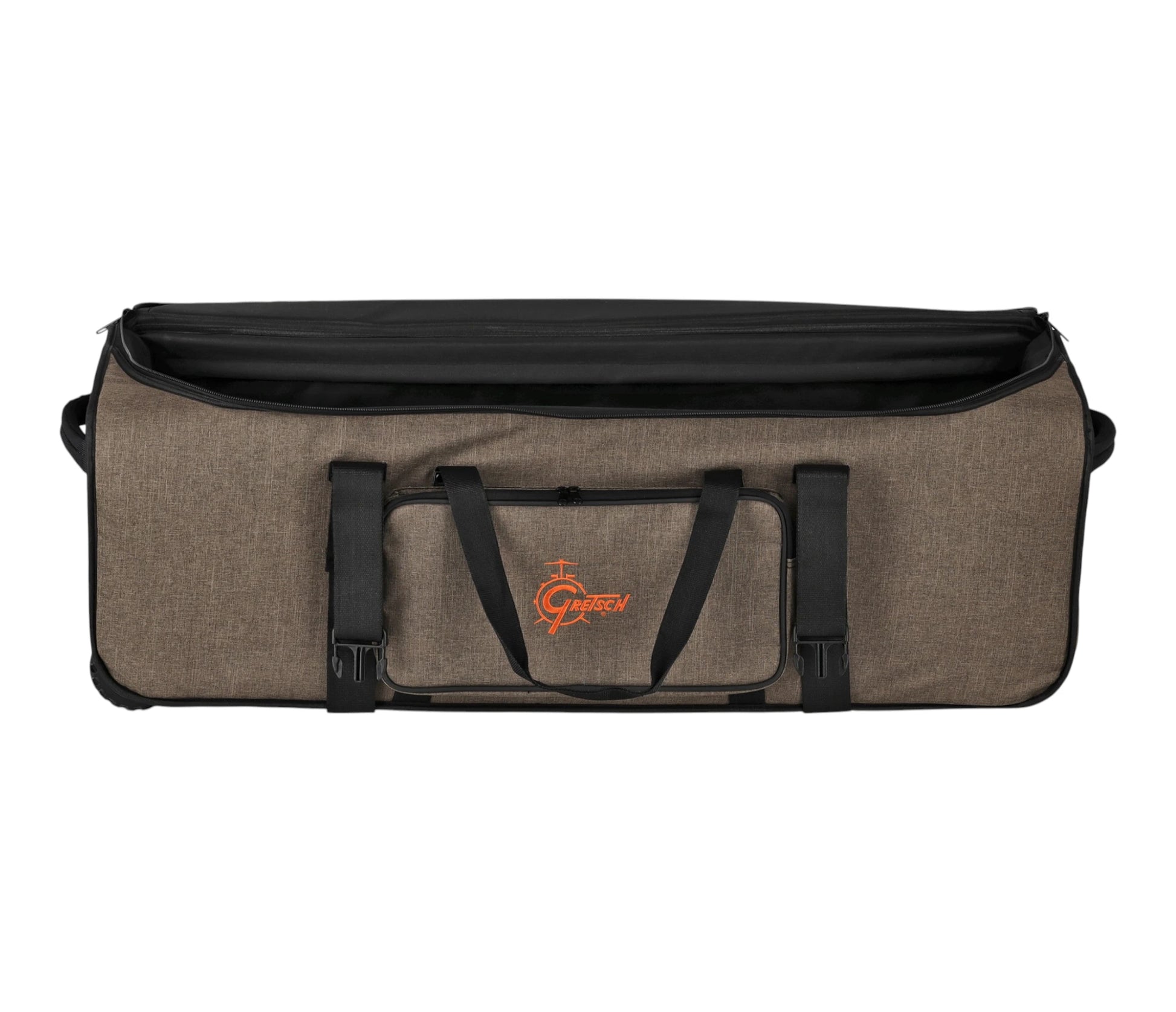 Gretsch Pro Tour Hardware trolley 95 x 31 x 31 cm – top view with compression straps and handles
