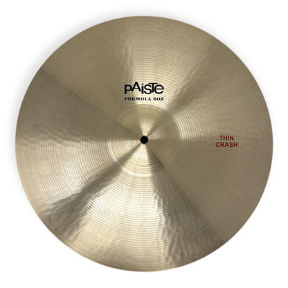 Ex Hire 18" Paiste Formula 602 Thin Crash