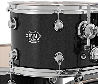 Natal Arcadia Birch F20 5-piece Drumkit inc. Hardware in Black Sparkle