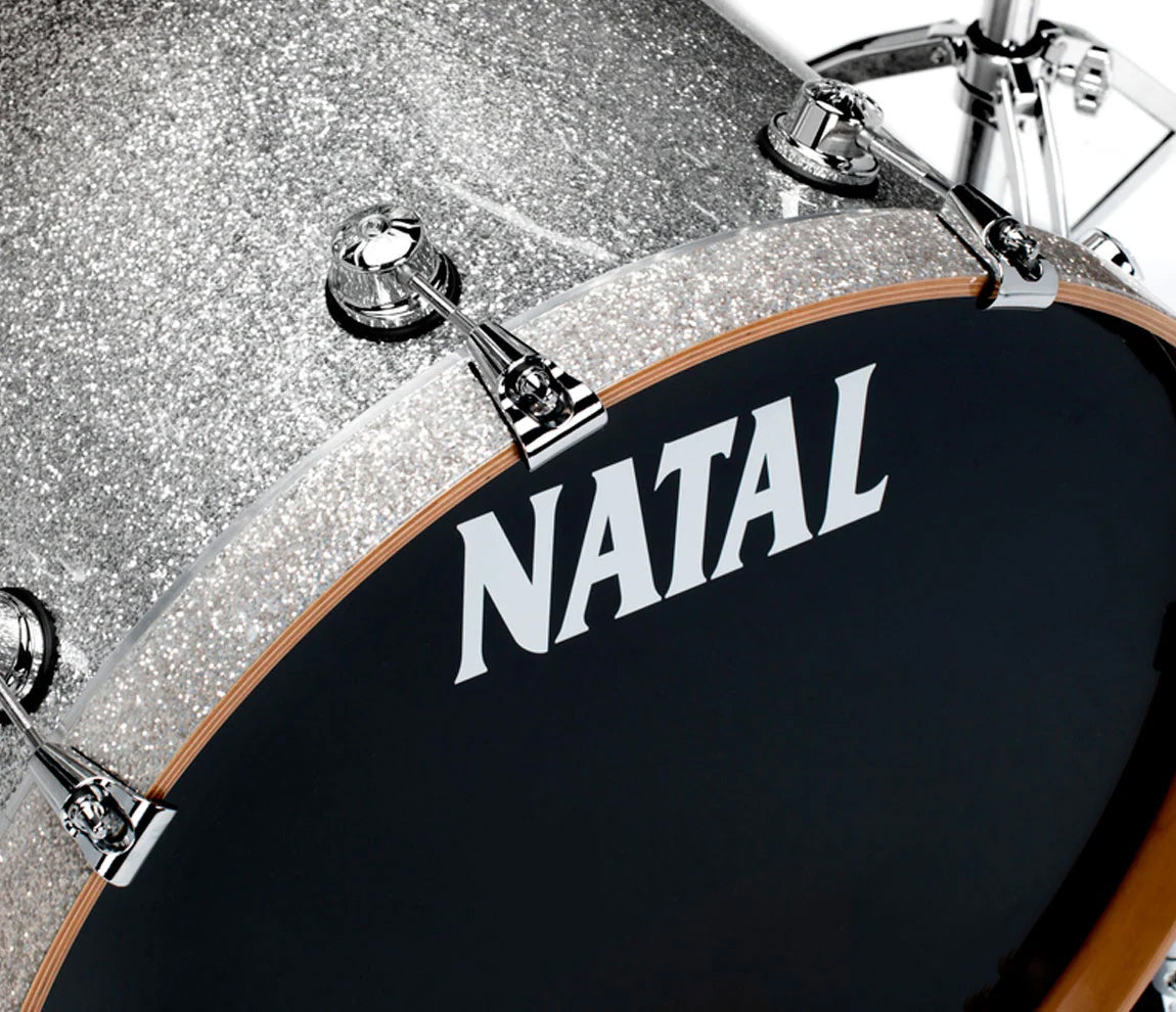 Natal Originals Maple UFX 4-piece Shell Pack in Silver Sparkle