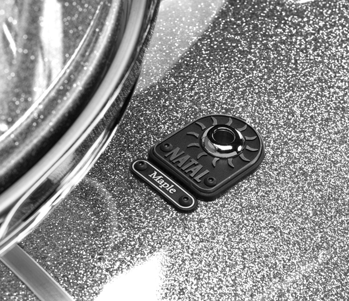 Natal Originals Maple UFX 4-piece Shell Pack in Silver Sparkle