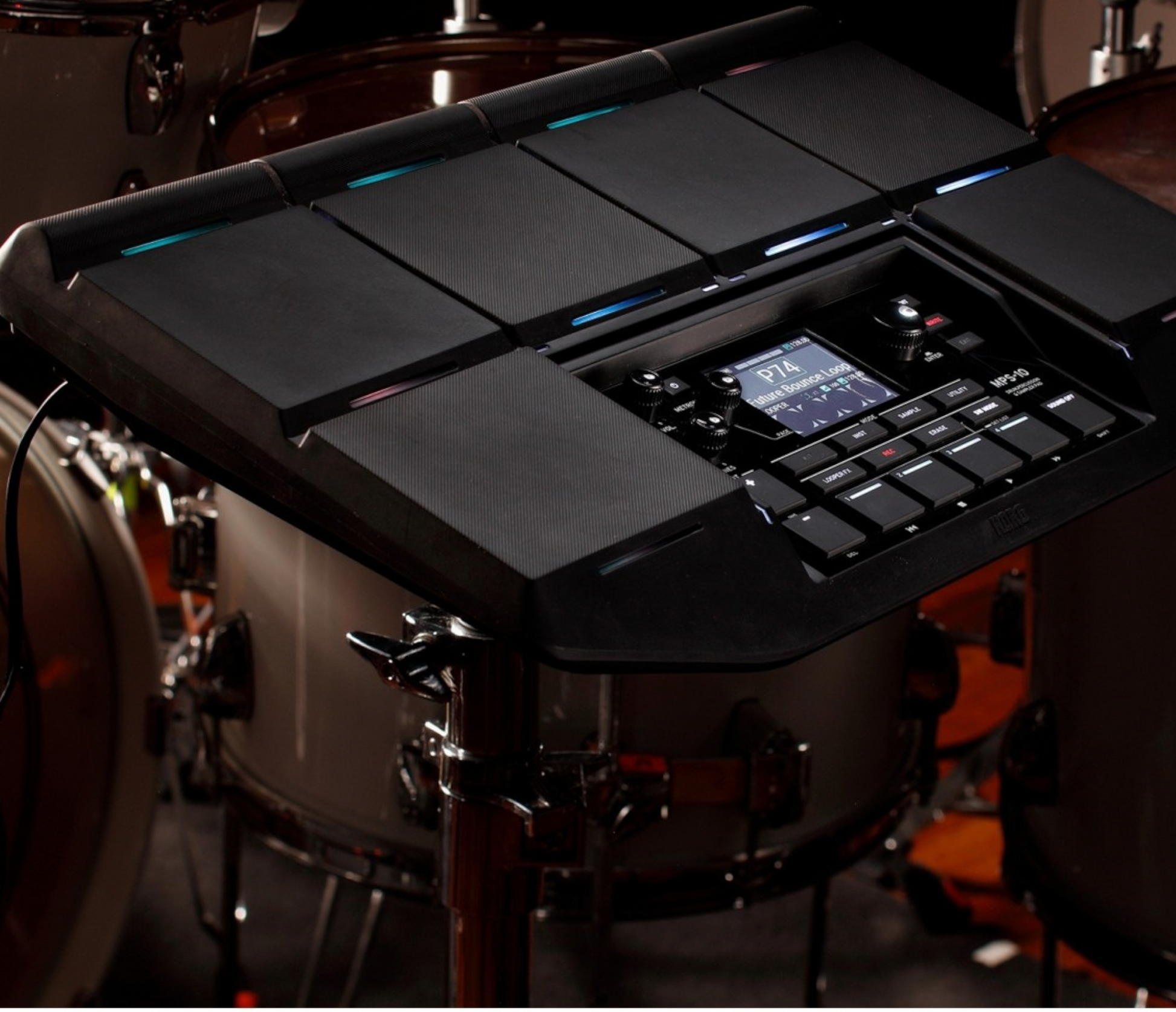 Korg MPS-10 Drum & Sampler Pad - B Stock in live setting