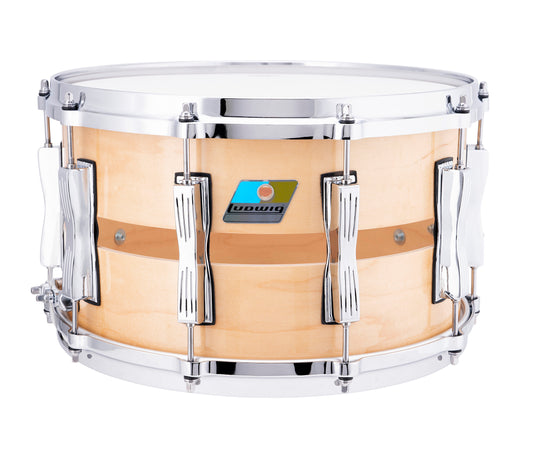 Ludwig Slotted Coliseum  14" x 8" Snare Drum in Natural Maple