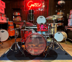 Ludwig USA Fab Vistalite Shell Pack in Pink