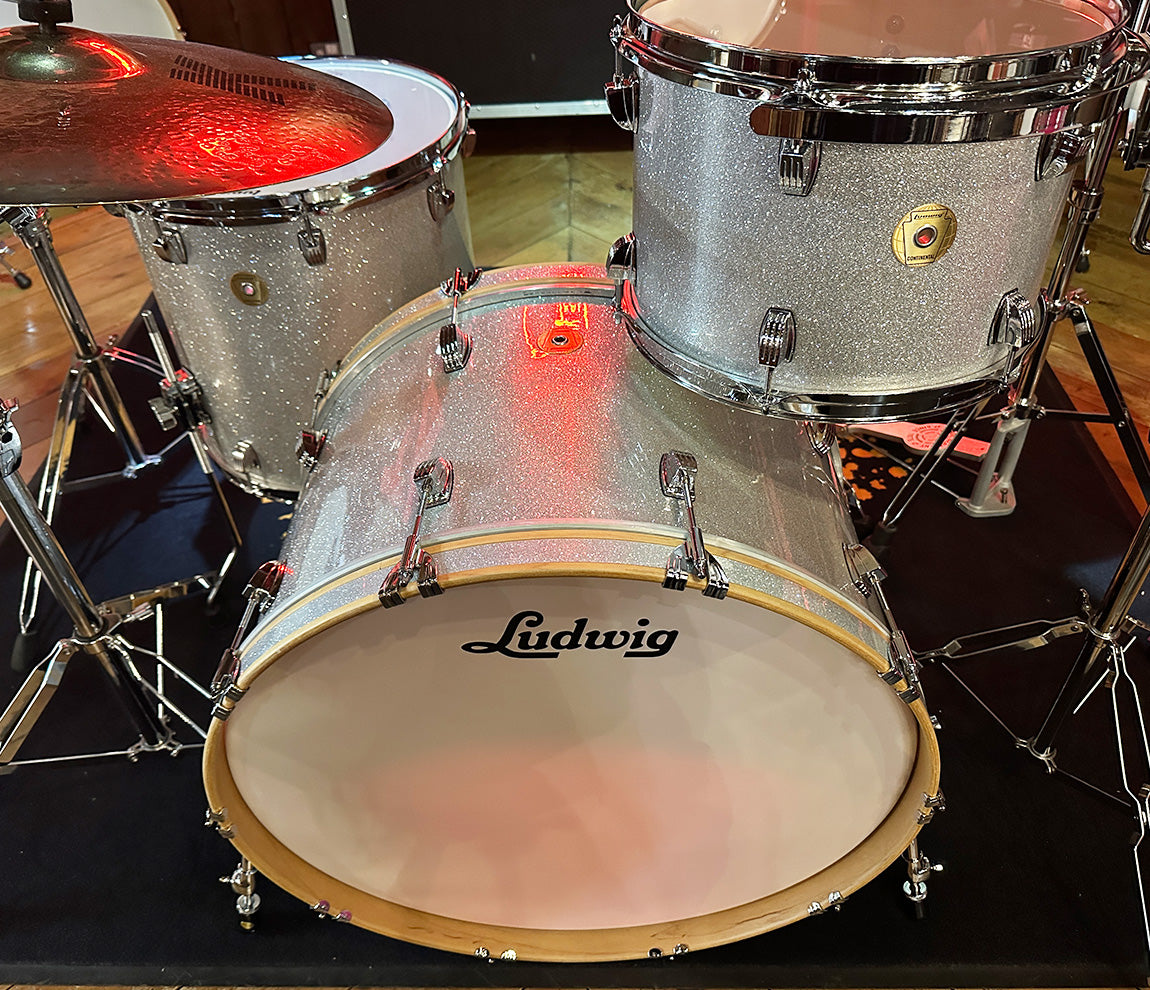 Ludwig Continental Pro Beat Plus in Silver Sparkle
