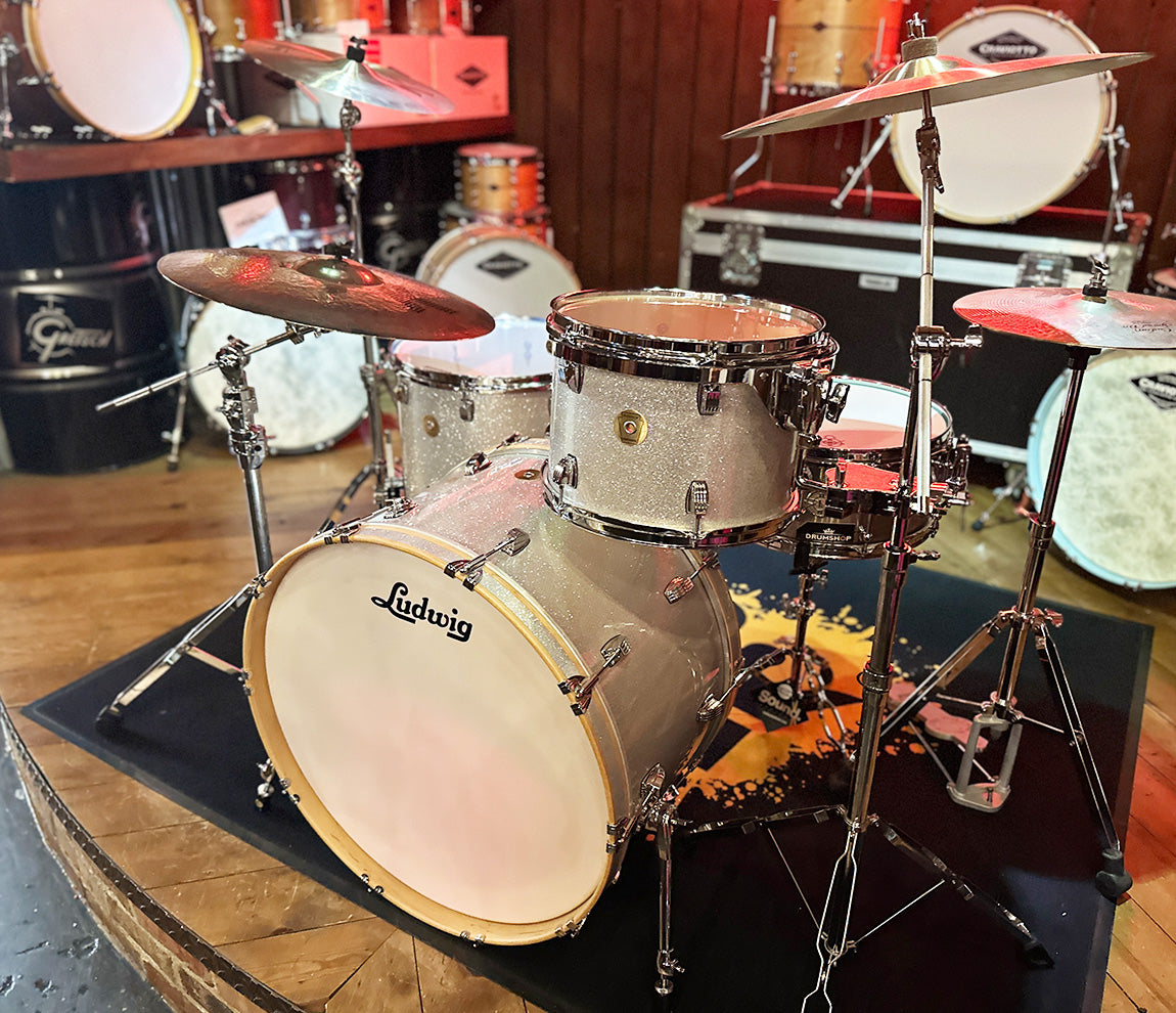 Ludwig Continental Pro Beat Plus in Silver Sparkle