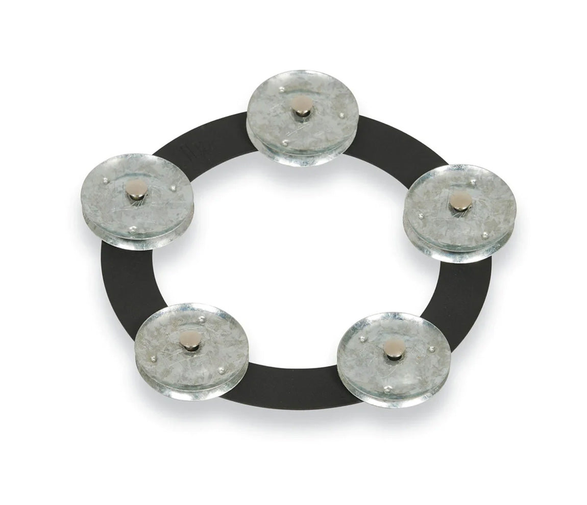 LP 6" Tambourine TamboRing Black Sand w/Steel Jingles