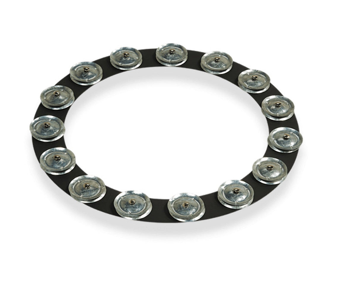 LP 14" Tambourine TamboRing Black Sand w/Steel Jingles