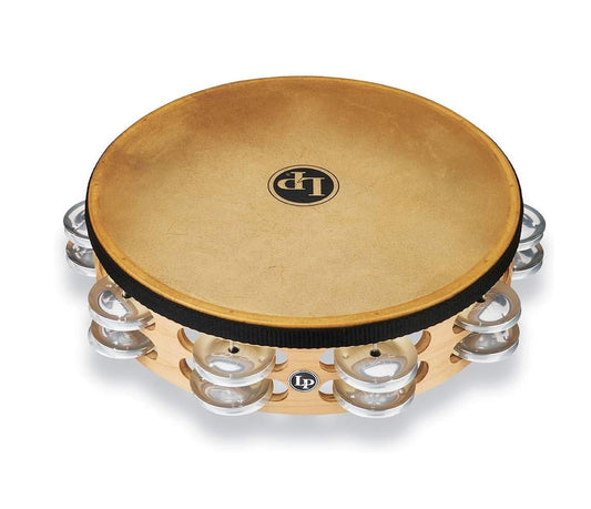 LP Pro 10" Single Row Headed Tambourine in Aluminium