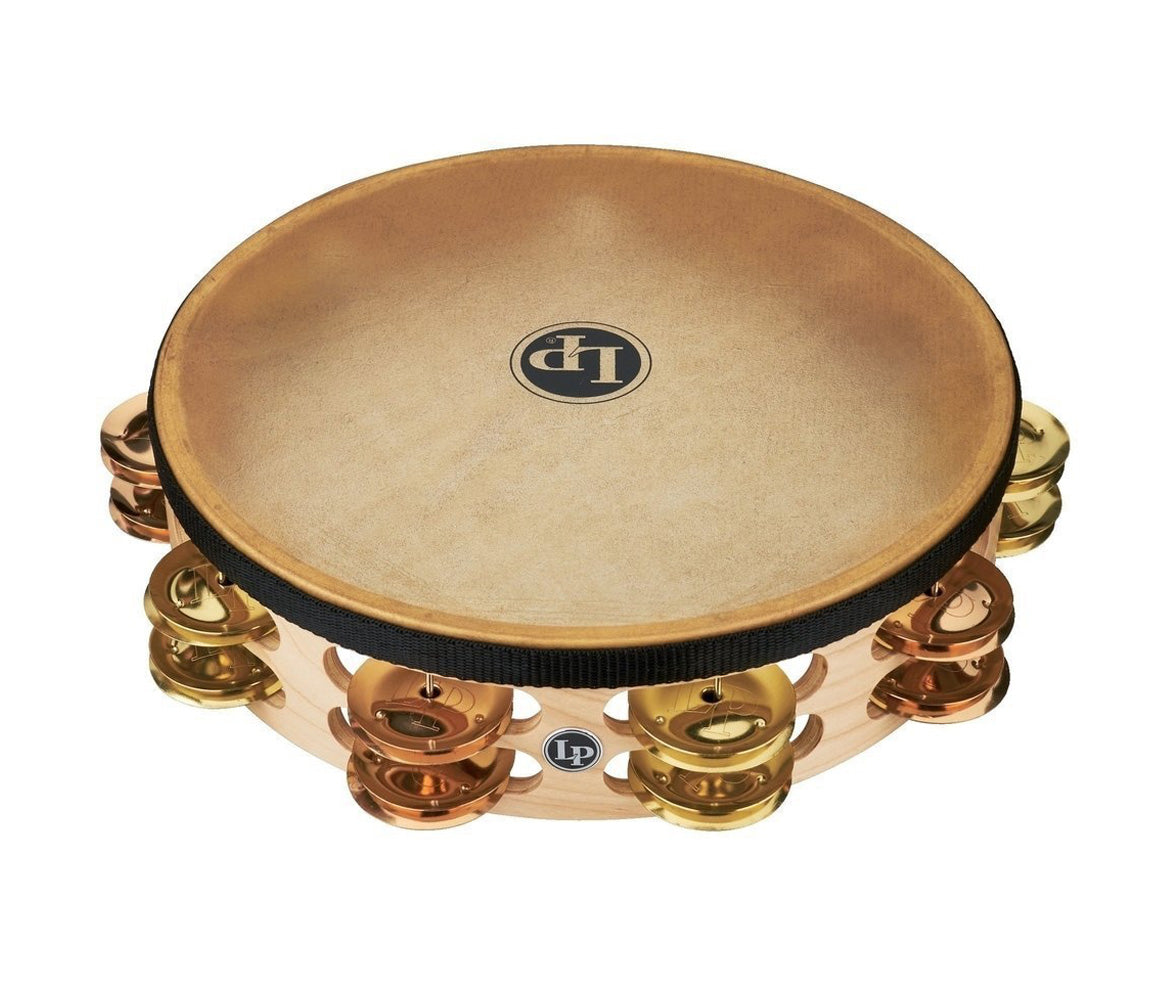 LP 10" Double Row Headed Tambourine Pro in Brass/Bronze