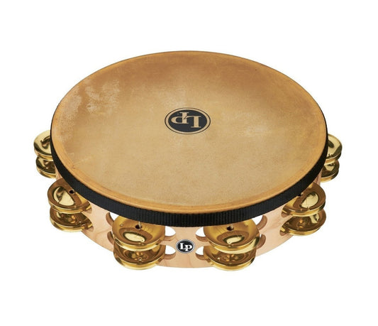 LP 10" Double Row Headed Tambourine Pro in Brass