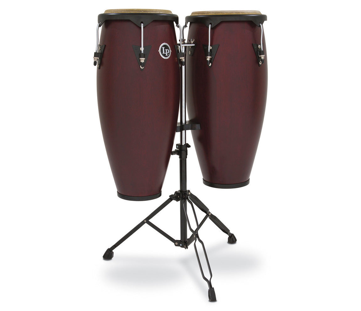 LP City Wood Conga Set 10" & 11" in Dark Wood