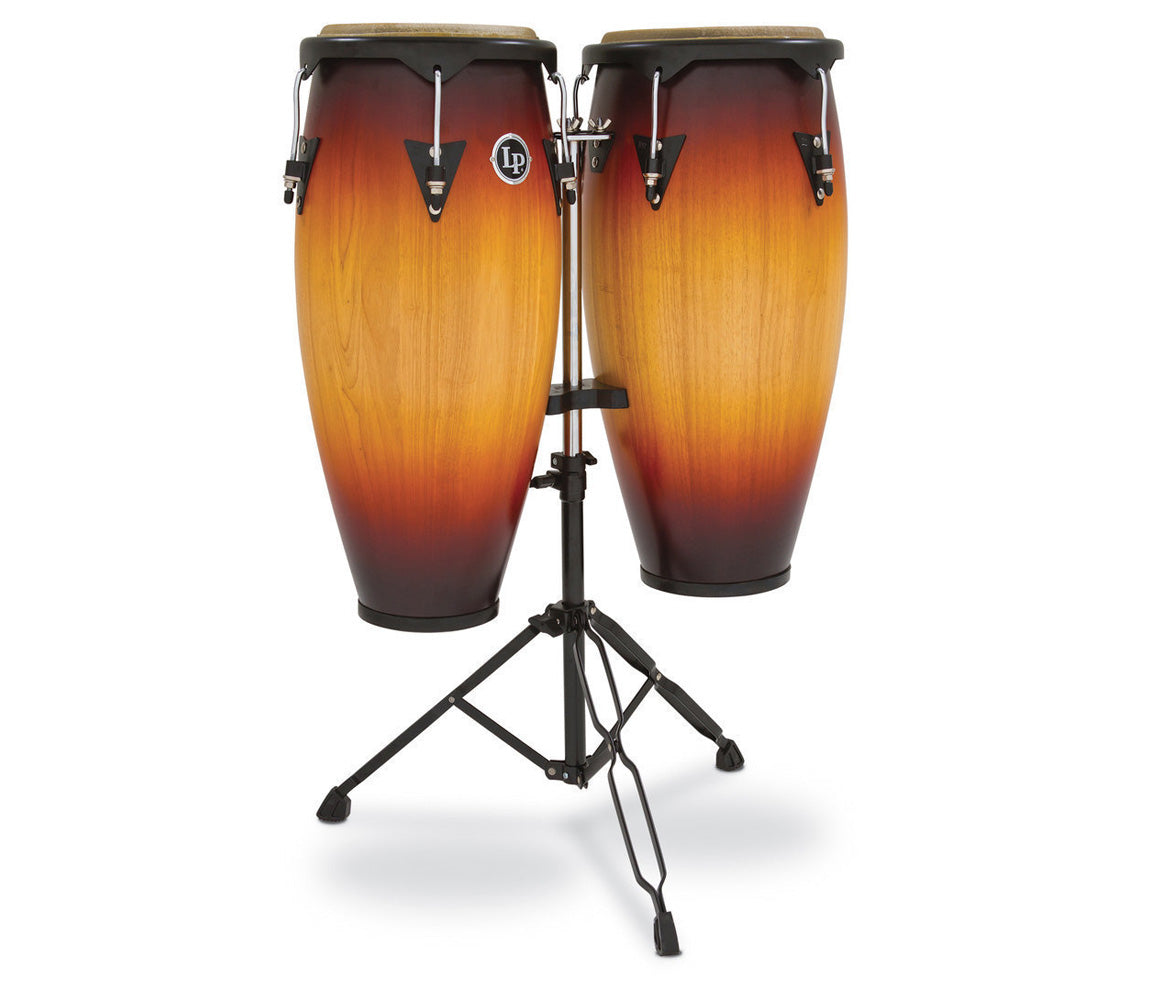 LP City Wood Conga Set 10" & 11" in Vintage Sunburst