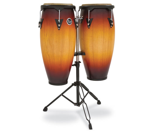 LP City Wood Conga Set 10" & 11" in Vintage Sunburst