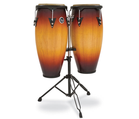 LP City Wood Conga Set 11" & 12" in Vintage Sunburst
