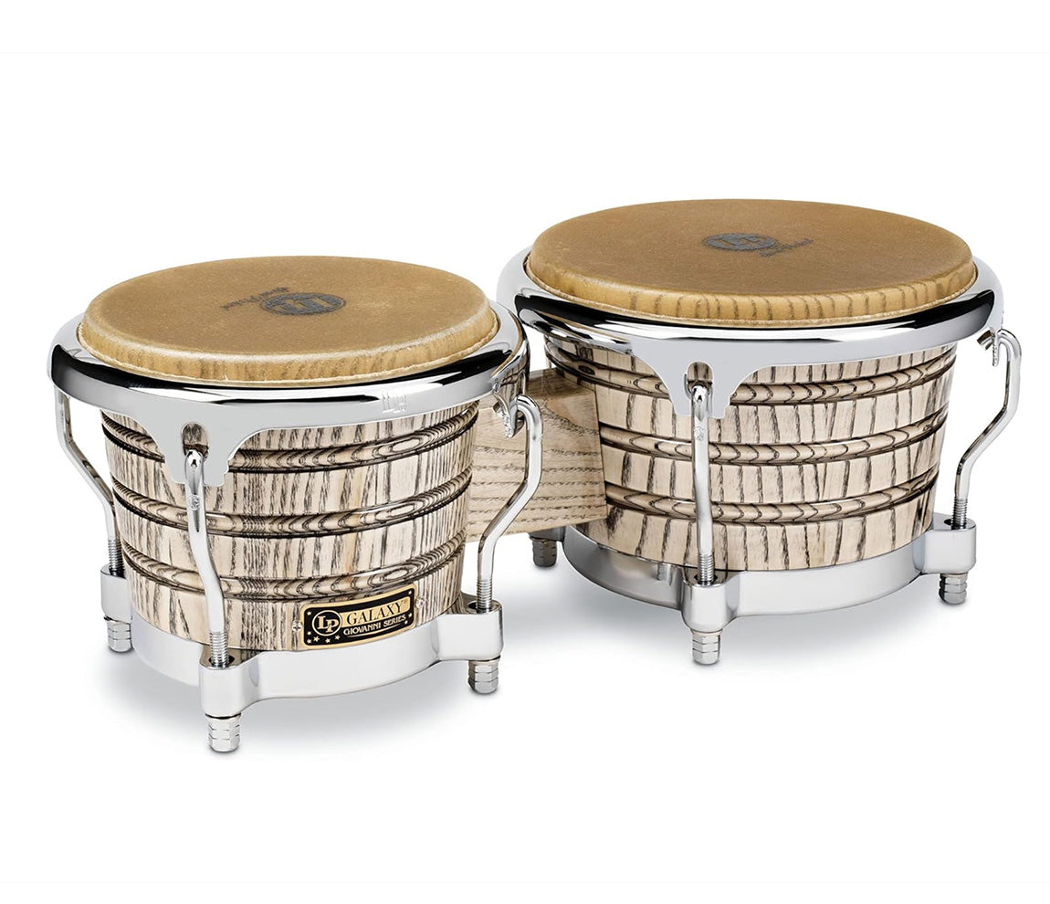 LP Giovanni Galaxy Wood Bongos Chrome Hardware