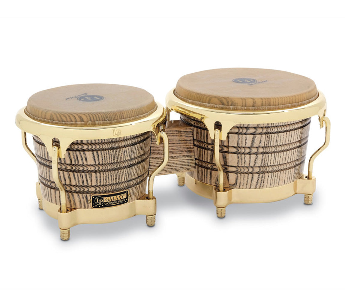 LP Giovanni Galaxy Wood Bongos Gold Hardware