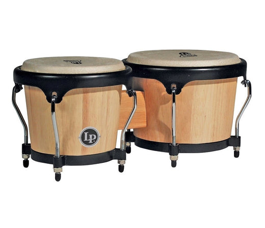 LP Aspire Wood Bongos in Natural