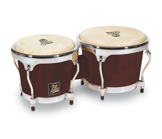 LP Aspire Wood Bongos in Dark Wood